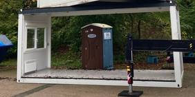 Abbau der Container